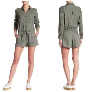 Rails green linen Bryant romper